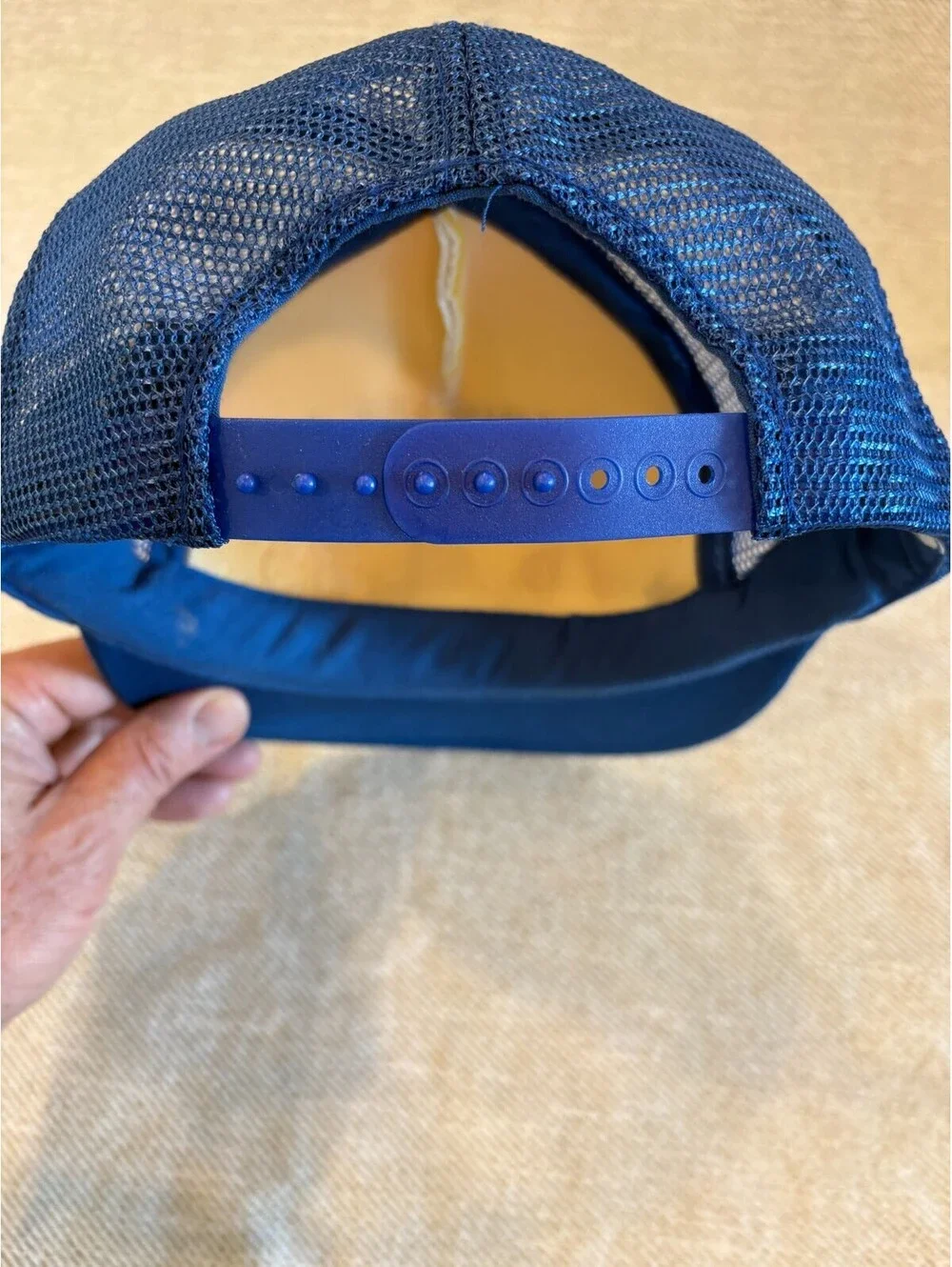 Vintage 1985 Washington DC Capitol Building Trucker Hat Snapback Blue Foam VTG